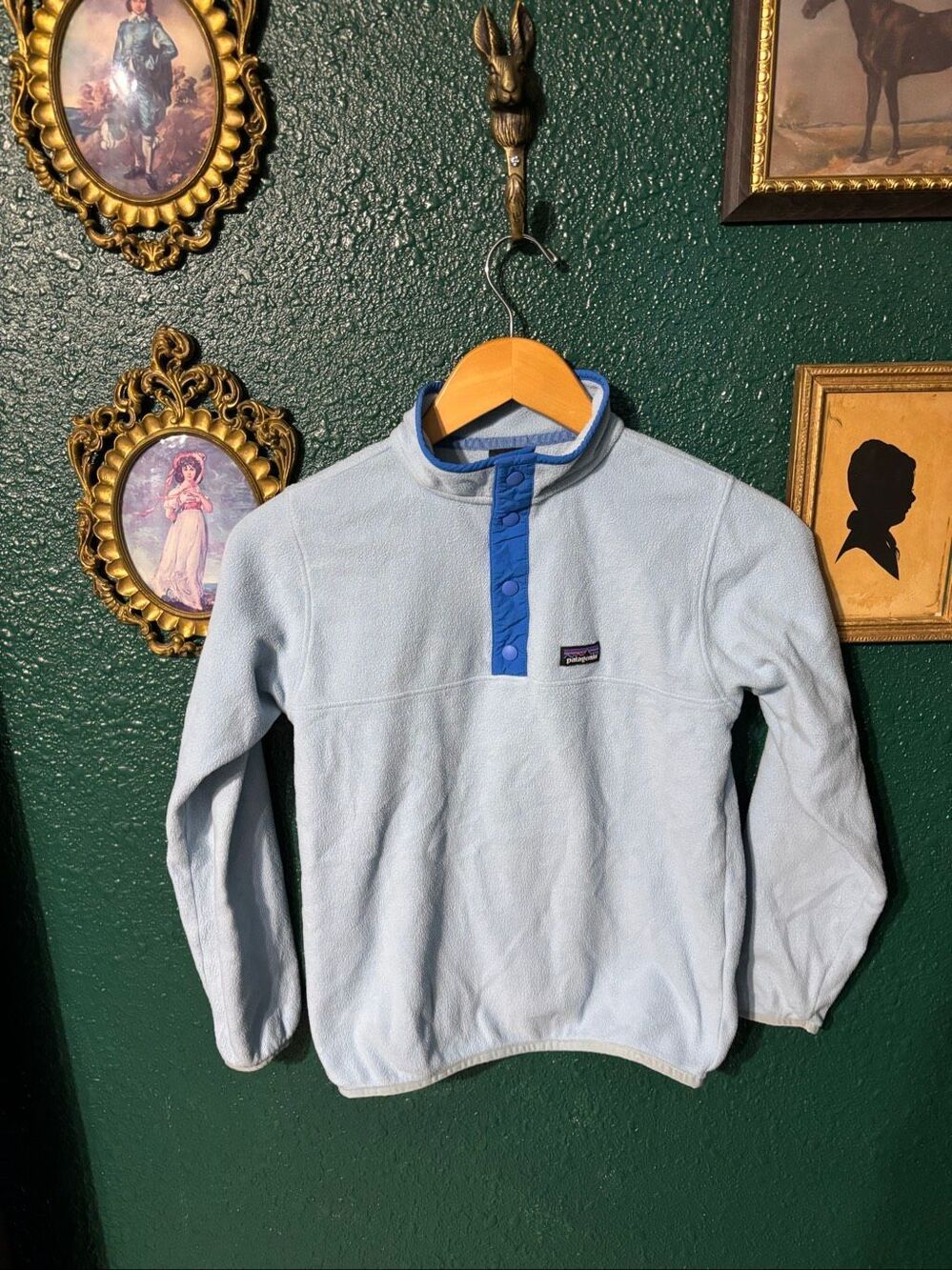 KIDS BLUE PATAGONIA SYNCHILLA PULLOVER SIZE 10